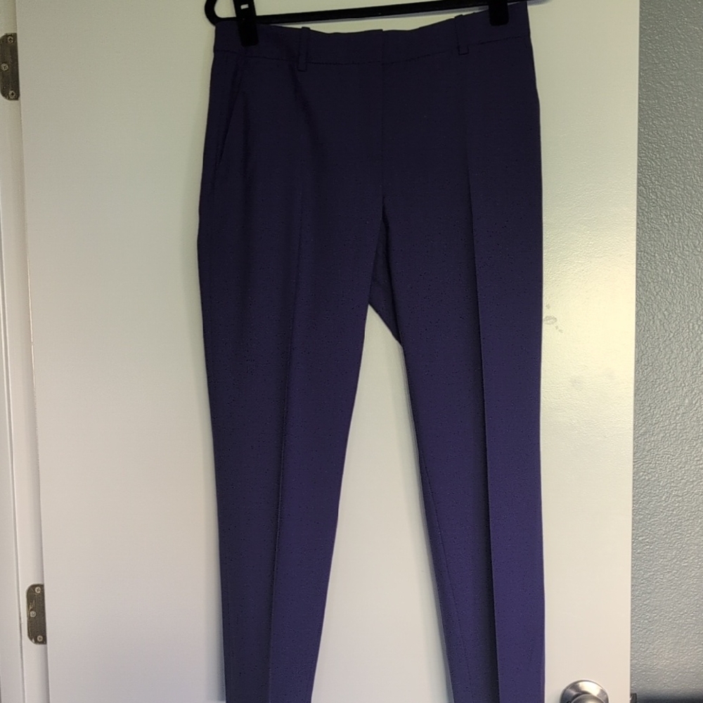 Theory Blue Iris Wool Trousers